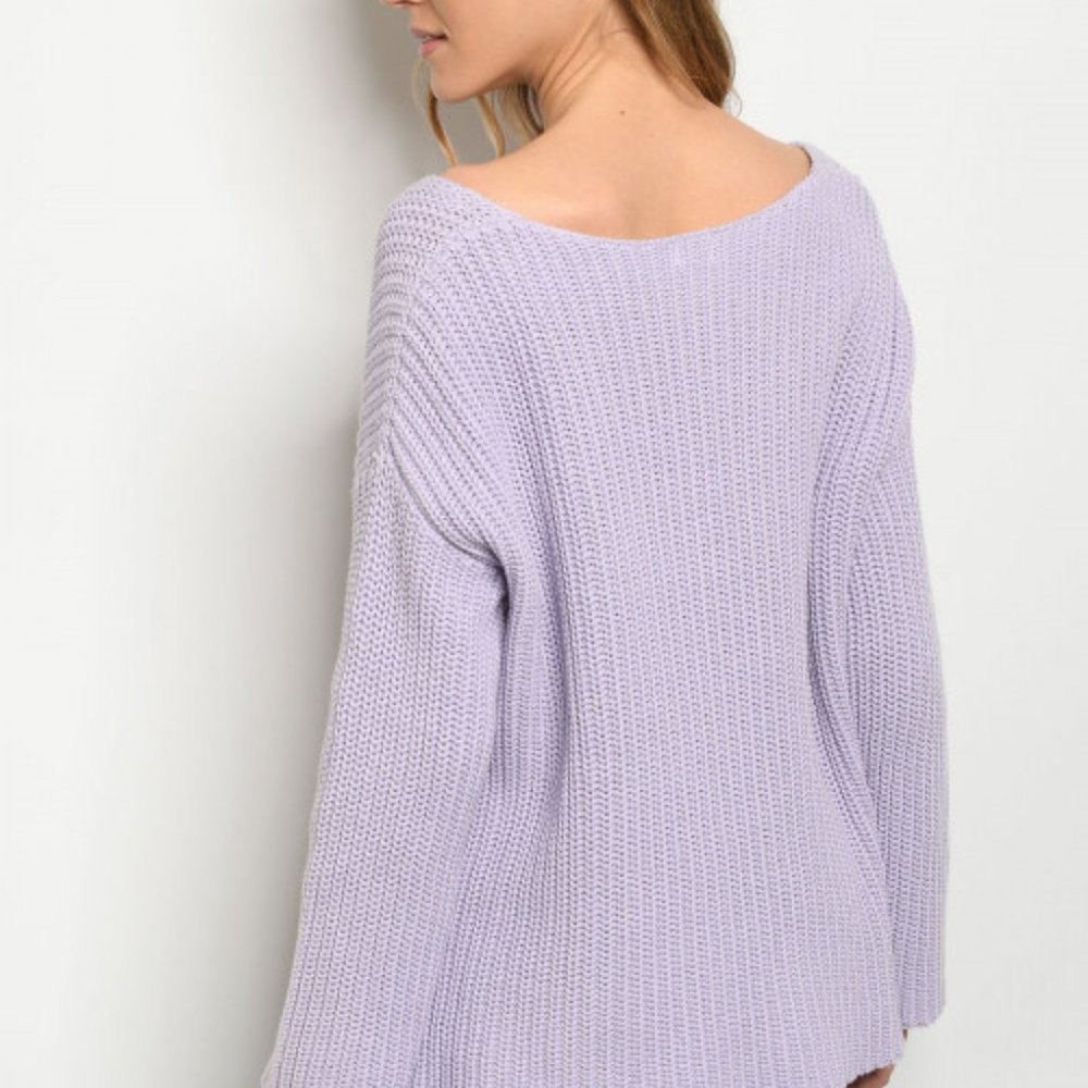 LAVENDER SWEATER - Picture 2 of 2